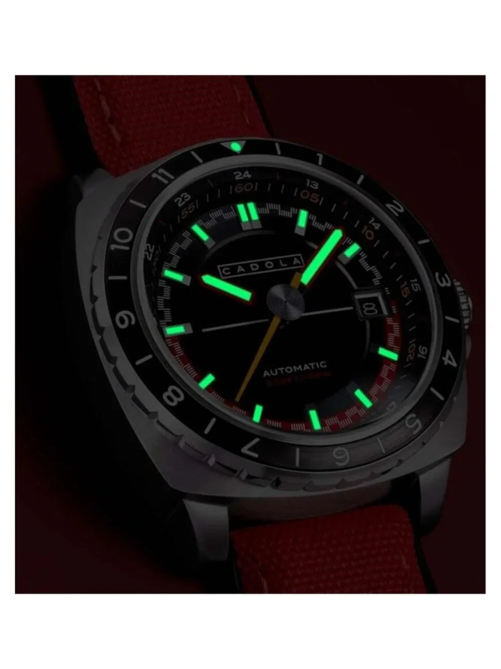 NWT Cadola Overdrive Automatic Black Dial Men's Watch